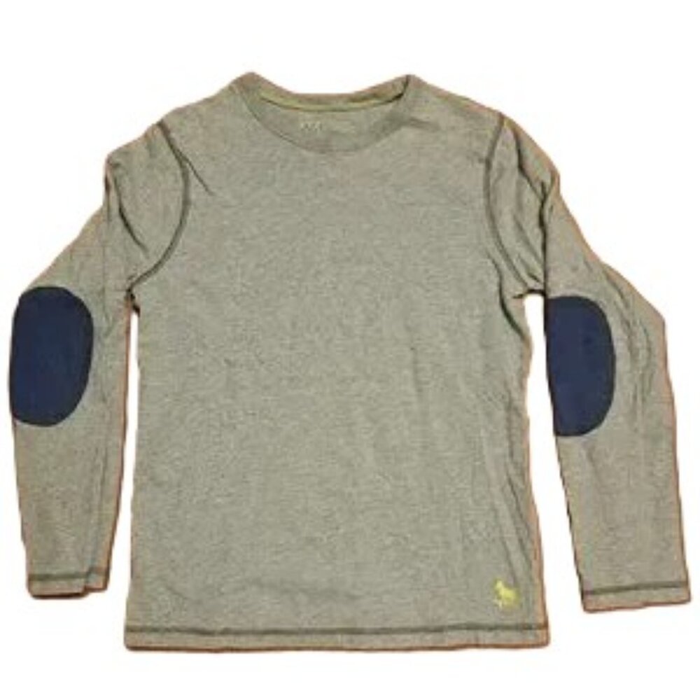 Mini Boden elbow patch long sleeve shirt